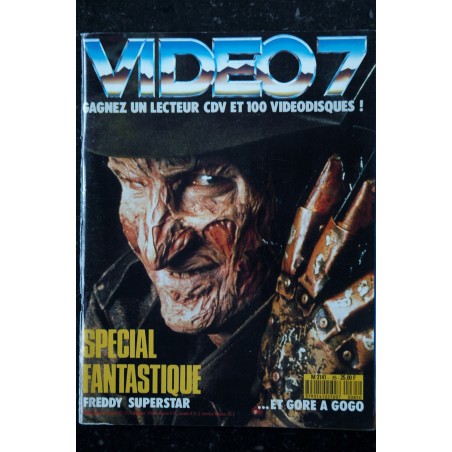 VIDEO 7 085 JANVIER 1989 SPECIAL FANTASTIQUE FREDDY SUPERSTAR  GORE Dr JEKILL      + CAHIER EROTIC