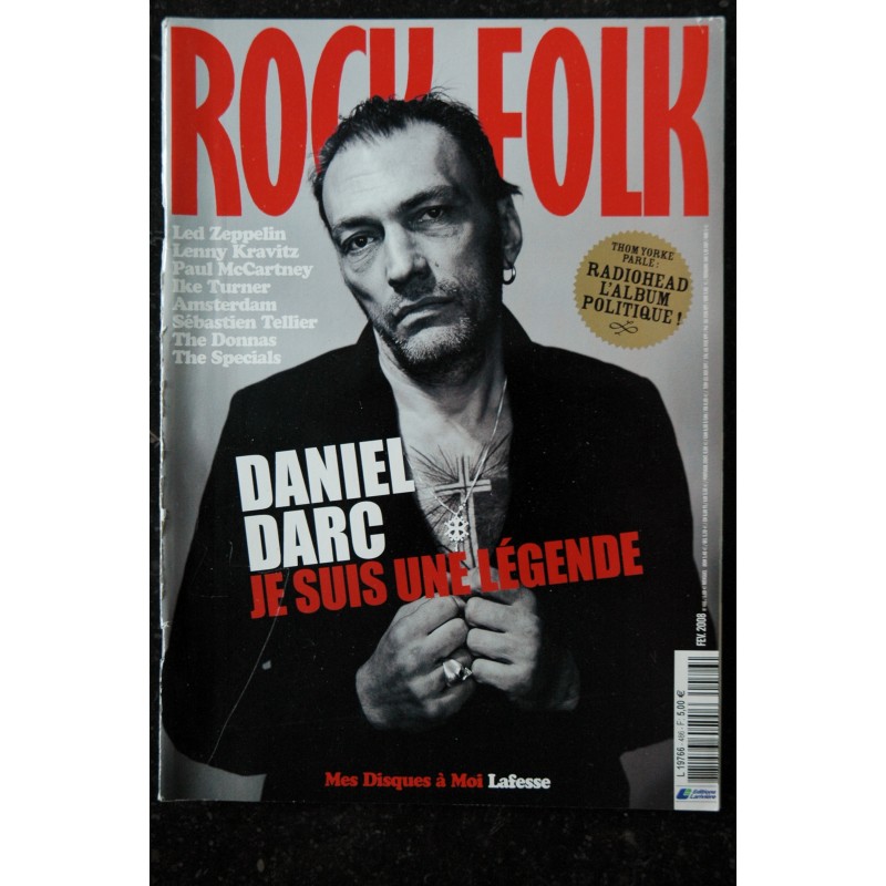 ROCK & FOLK 486 Daniel DARC Led ZEPPELIN Lenny KRAVITZ McCARTNEY Ike TURNER AMSTERDAM