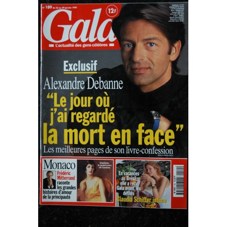 GALA 189 janvier 1997 Alexandre Debanne Claudia Schiffer intime Monaco