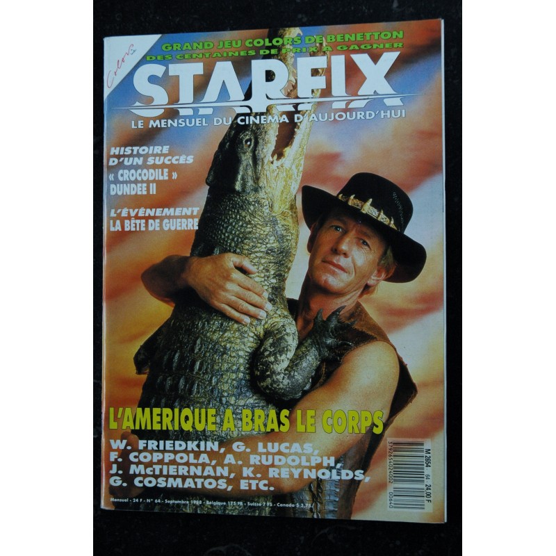 STARFIX 063  n° 63  * 1988 *  MICKEY ROURKE  COLORS LEVIATHAN  Homeboy