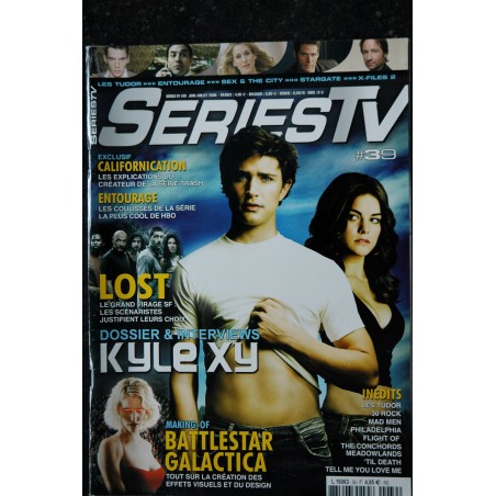 Séries TV 39 juin 2008 Kyle Xy Californication + 4 Posters Doctor Who LOST Supernatural
