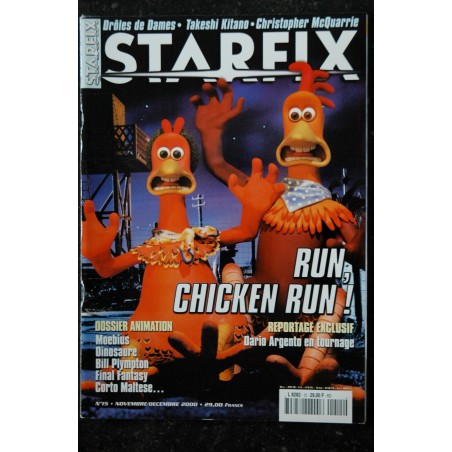 STARFIX 15 2000 Run Chicken Run Dossier Animation Moebius Corto Maltese Final Fantasy Drôles de Dames  + Posters
