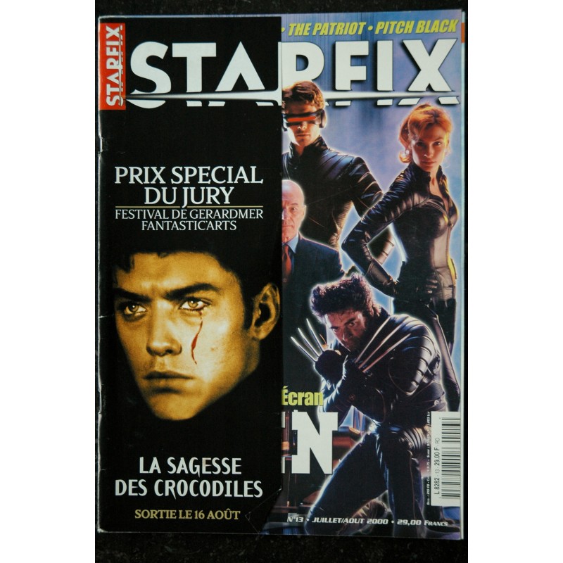 STARFIX 13 2000 Comics X-Men Mission Impossible 2 The Patriot Pitch Black La sagesse des crocodiles + Posters