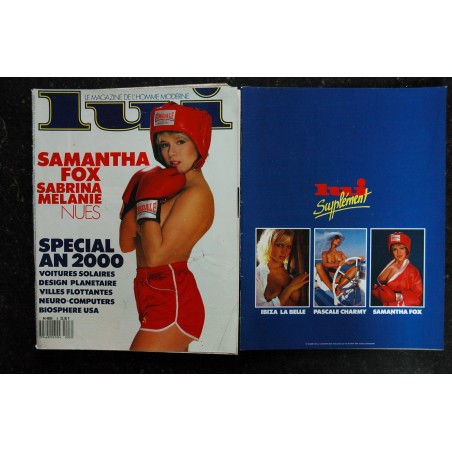 LUI 008 1988 COVER SAMANTHA FOX SABRINA MELANIE PASCAL CHARMY EMMANUELLE 6 + FASCICULE