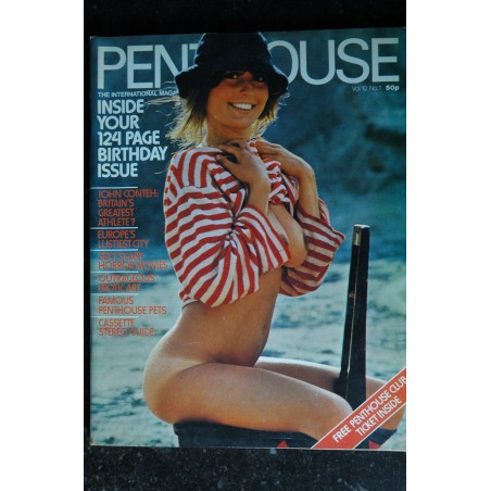PENTHOUSE UK Vol 10 N° 01 Ginny Stephanie McLean Francoise Pascal Vivienne Long Susan Ryder John Conteh