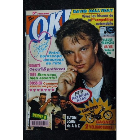 OK ! âge tendre 728 1989 COVER BROS LUKE ET MATT SE CONFIENT JOHNNY CLEGG INTERVIEW + POSTER VANESSA PARADIS