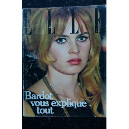 ELLE   874 env.     21 SEPTEMBRE 1962 COVER BRIGITTE BARDOT INTERVIEW ELLE VOUS EXPLIQUE TOUT