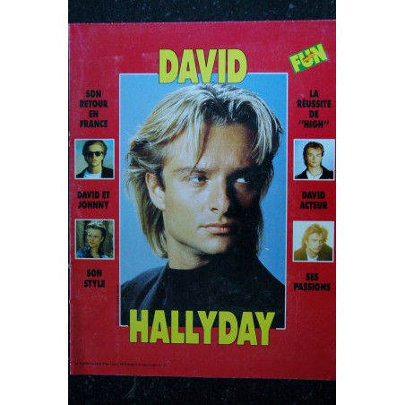SPOT LIGHT Supplement N° 21 David Hallyday - Poster géant 1989