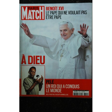 PARIS MATCH N° 3844 janvier 2023 Benoit XVI A Dieu Pelé