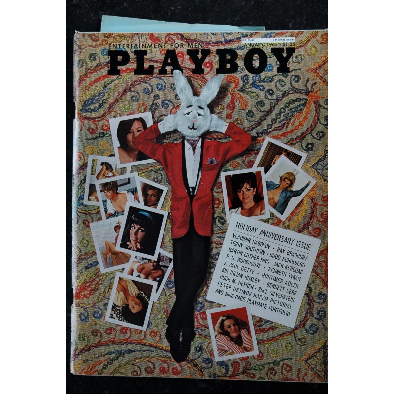 PLAYBOY US 1965 01 INTERVIEW MARTIN LUTHER KING PIN UP VARGAS SALLY DUBERSON VLADIMIR NABOKOV PLAYMATE PORTFOLIO + Suppléments