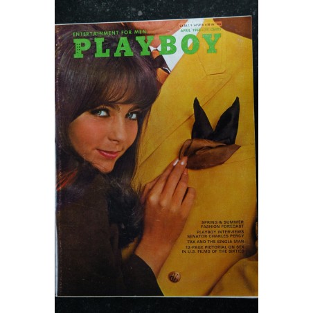 PLAYBOY US 1968 04 APRIL INTERVIEW SENATOR CHARLES PERCY PLAYMATE GAYE RENNIE PIN-UP VARGAS THE OF CINEMA