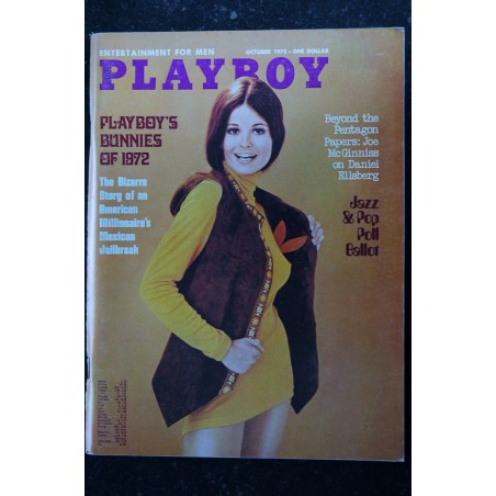 PLAYBOY US 1972 10 OCTOBER INTERVIEW MEIR KAHANE Sharon Johansen  Lynn Myers POLL BALLOT JAZZ & POP