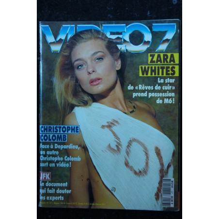 VIDEO 7 127  1992 ZARA WHITES DEPARDIEU CHRISTOPHE COLOMB CHABROL MONROE     + CAHIER EROTIC