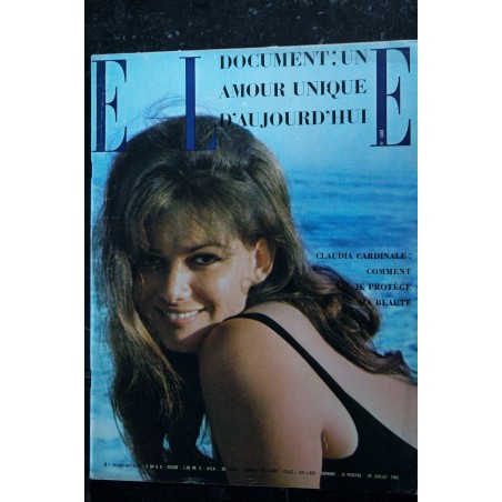 ELLE 1023 - 29 juillet 1965 - Claudia Cardinale Comment je rpitège ma beauté
