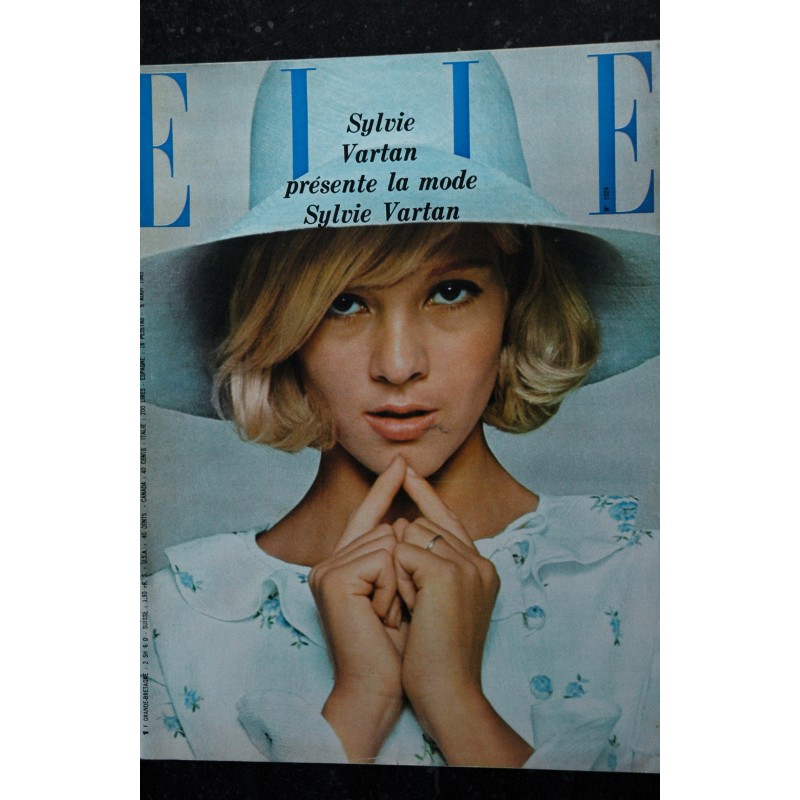 ELLE 1024 - 5 aout 1965 - Sylvie Vartan présente la mode Sylvie Vartan