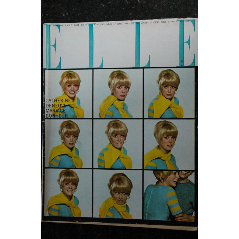 ELLE 1026 - 19 aout 1965 - Catherine Deneuve Mariage - Bonheur