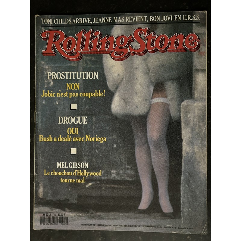 ROLLING STONE 1989 03 15 Toni CHILDS Jeanne MAS Bon JOVI  MEL GIBSON C MATTON - 1989 03