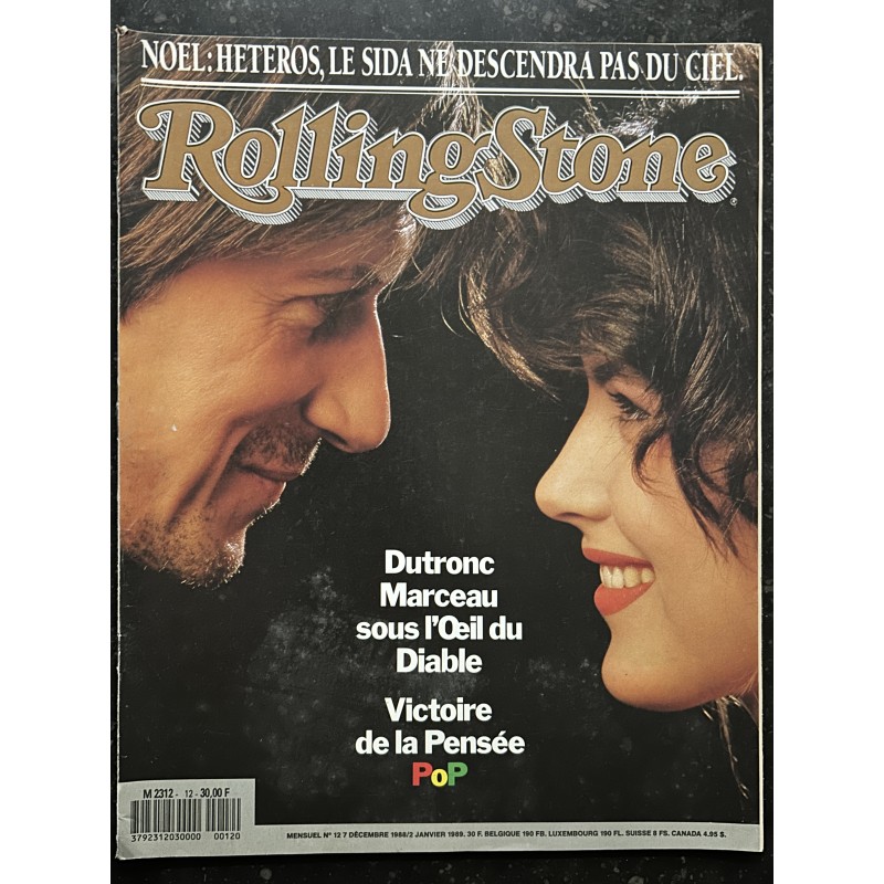 ROLLING STONE 1988 12  DUTRONC SOPHIE MARCEAU  Camille Claudel Lars von TRIER  Sida Heteros - 1988 12