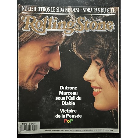ROLLING STONE 1988 12  DUTRONC SOPHIE MARCEAU  Camille Claudel Lars von TRIER  Sida Heteros - 1988 12