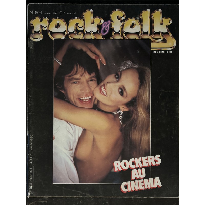 ROCK & FOLK 204  Robert altman Robert Plant Michael Jackson Bobby Fuller Eurythmics Hallyday  Jane Birkin Gainsbourg Mick Jones