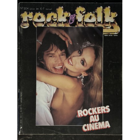 ROCK & FOLK 204  Robert altman Robert Plant Michael Jackson Bobby Fuller Eurythmics Hallyday  Jane Birkin Gainsbourg Mick Jones