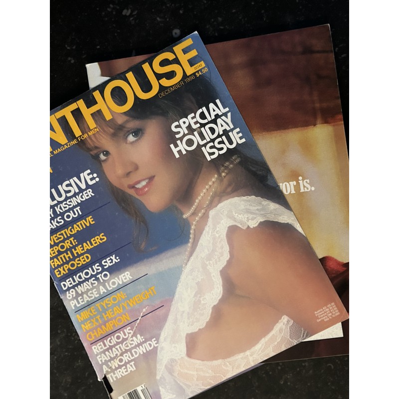 PENTHOUSE US 1986/12 Jill Shawntai Linda Lou Harrelson Henry Kissinger Delicious by Gael Greene