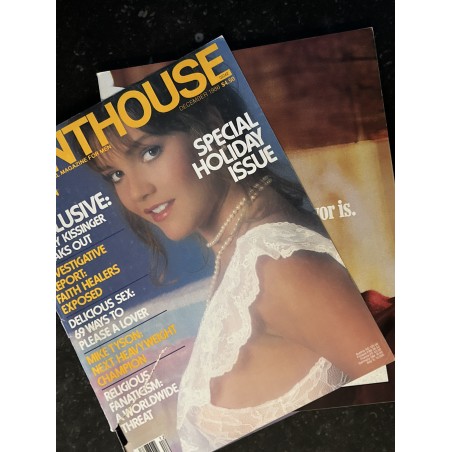 PENTHOUSE US 1986/12 Jill Shawntai Linda Lou Harrelson Henry Kissinger Delicious by Gael Greene