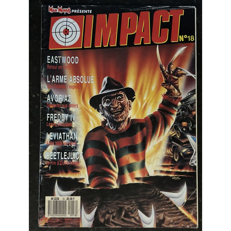 MAD MOVIES IMPACT 18 DECEMBRE 1988 EASTWOOD L'ARME ABSOLUE FREDDY IV LECIATHAN BEETLEJUICE