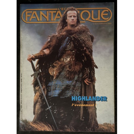 L'écran fantastique n° 67  - 1986 -  COVER Christophe LAMBERT HIGHLANDER ENEMY LE CHEVALIER DU DRAGON + POSTER SHERLOCK HOLMES