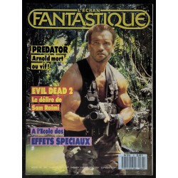 L'écran fantastique n° 83 1987 COVER ARNOLD Schwarzenegger PREDATOR + POSTER  EVIL DEAD 2  Sam Raimi