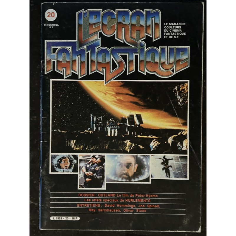 L'écran fantastique n° 20  - 1981  -  OUTLAND Peter Hemmings Spinell Harry hausen StoneHURLEMENTS