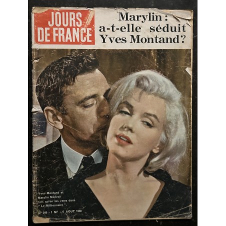 JOURS DE FRANCE 299 AOUT 1960 MARILYN A-T-ELLE SEDUIT YVES MONTAND