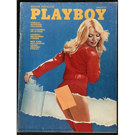 PLAYBOY 016 MARS 1975 INTERVIEW EUGENE IONESCO CLAUDE CHABROL INGEBORG MARGOT KIDDER NILS HOLGERSON