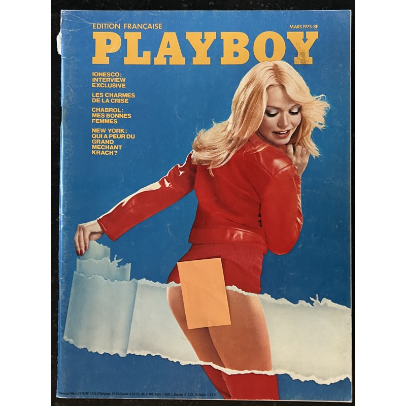 PLAYBOY 016 MARS 1975 INTERVIEW EUGENE IONESCO CLAUDE CHABROL INGEBORG MARGOT KIDDER NILS HOLGERSON