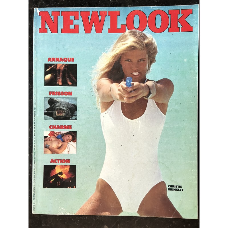 NEWLOOK 001 N° 1 RARE COLLECTOR 1983 CHARME COVER CHRISTIE BRINKLEY JEANLOUP SIEFF