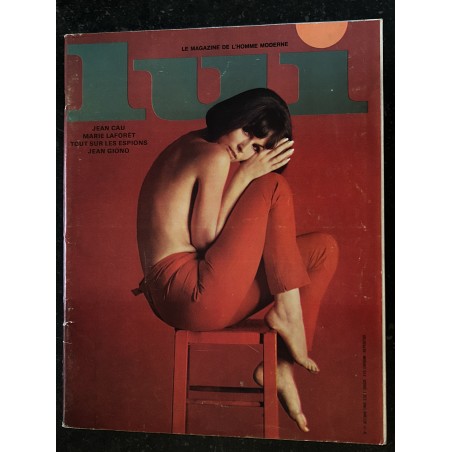 LUI 022 OCTOBRE 1965 COVER MARIE LAFORET LES BEATNIKS JEAN GIONO R8 GORDINI RAY VENTURA VINTAGE EROTIC