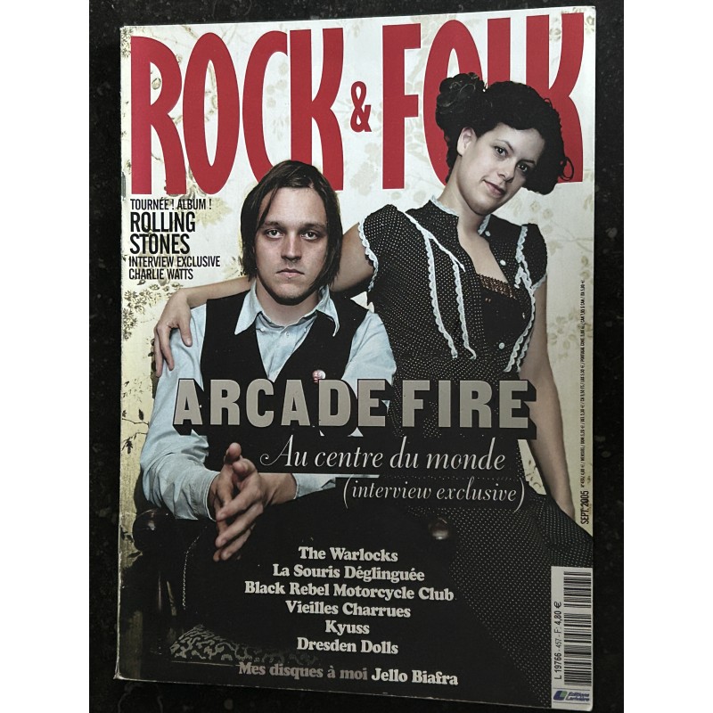 ROCK & FOLK 457 septembre 2005 Arcade Fire Rolling Stones Interview Charlie Watts Dresden Dolls The Warlocks