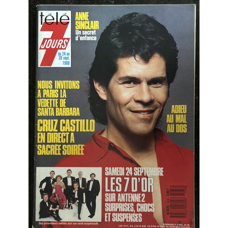 Télé 7 Jours  1478 - septembre 1988 Santa Barbara Cruz Castillo Anne Sinclair