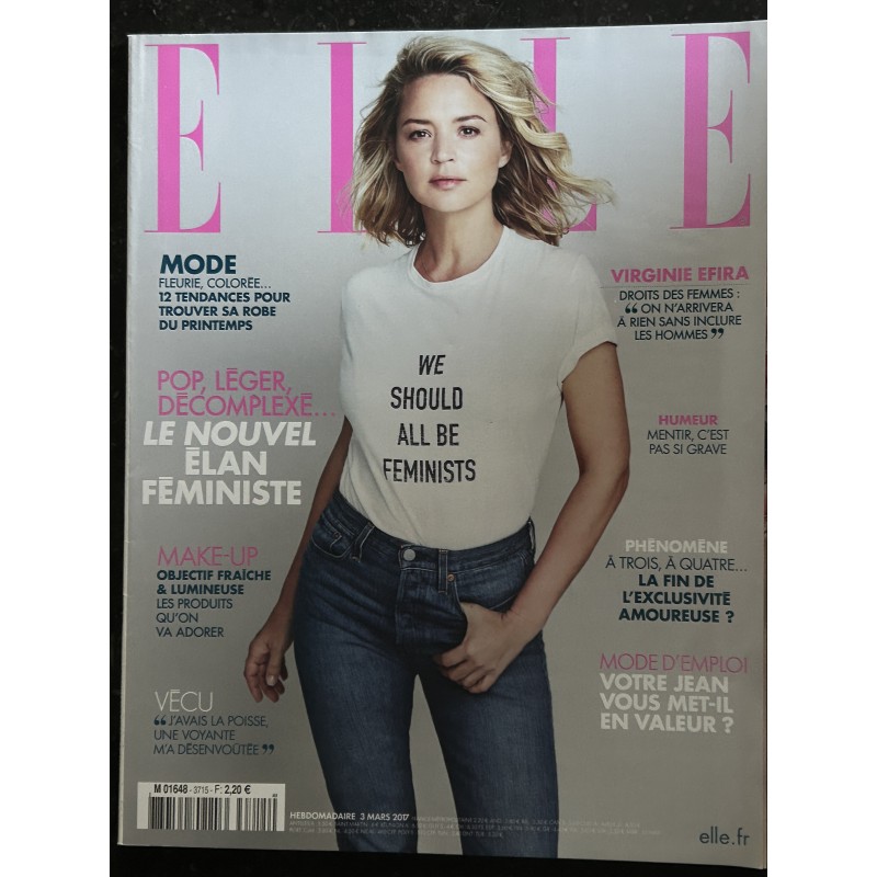 ELLE 3715 mars 2017 Cover Virginie Efira Le Nouvel élan féministe - Mode