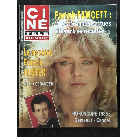 CINE REVUE 1984 22 novembre Cover Farrah Fawcett - Francis Huster