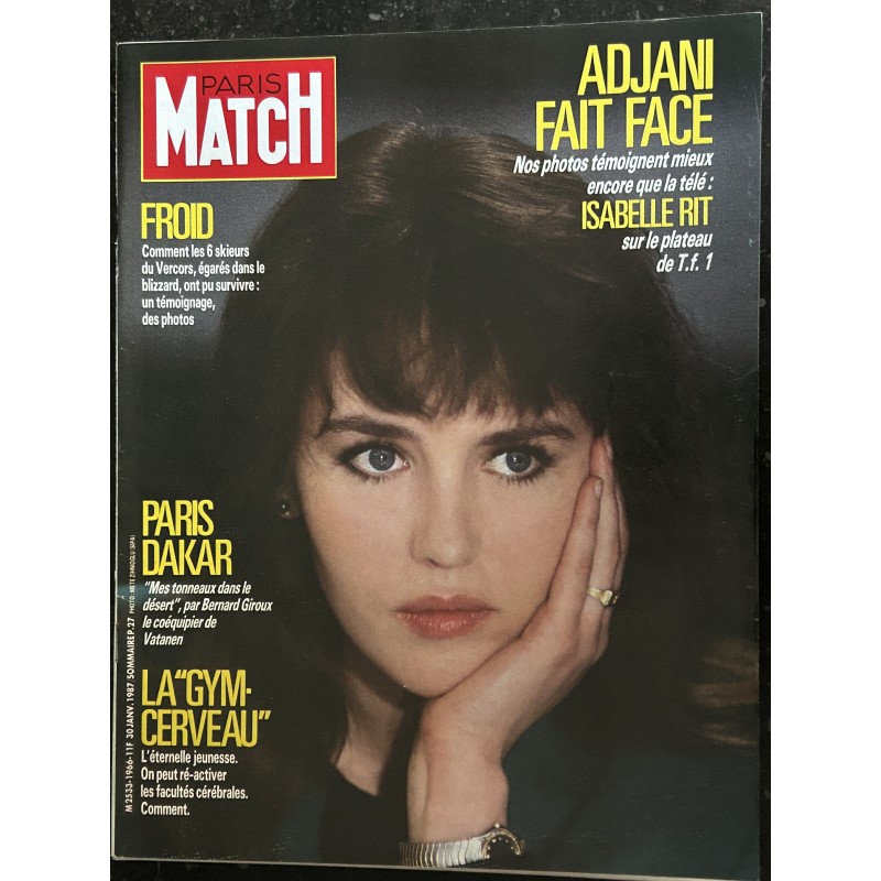 PARIS MATCH N° 1966 janvier 1987 Isabelle Adjani Florence Arthaud Michael Douglas Françoise Dolto Michel Boujenah