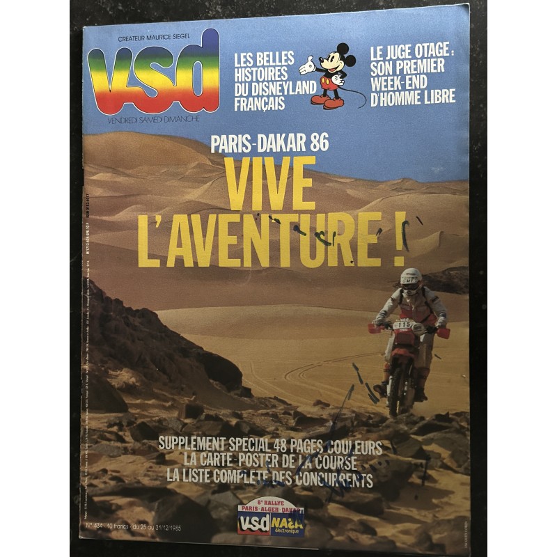 VSD 434 décembre 1985 Paras-Dakar 86 Vive l' Aventure !