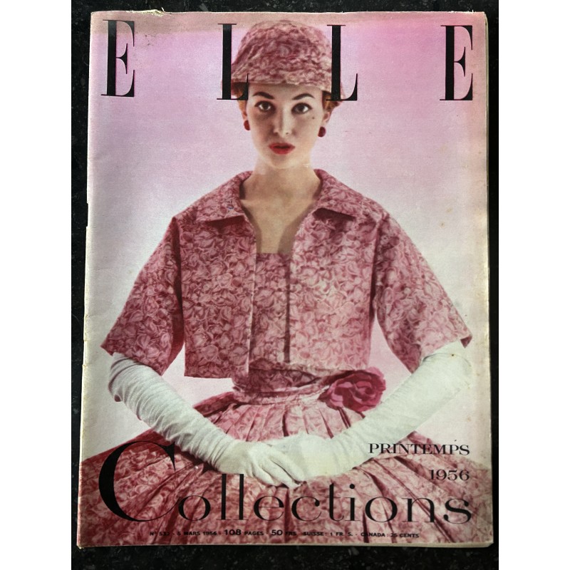 ELLE 532 - 5 mars 1956 - Collections Printemps 1956 - Mode