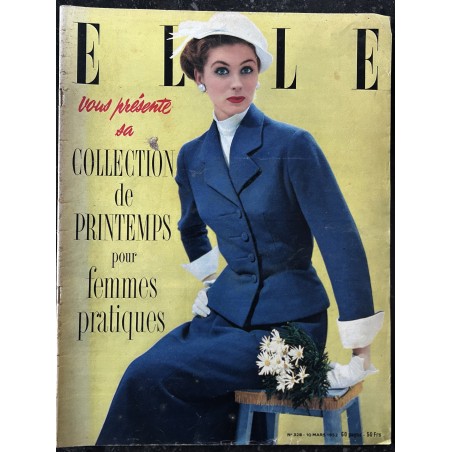 ELLE 328 - 10 mars 1952 - Collections de printemps pour femmes pratiques