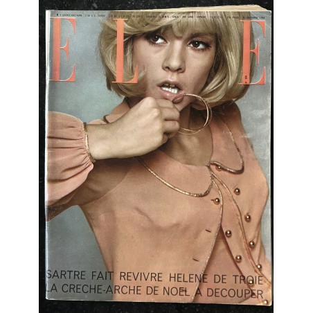 ELLE 990 - 10 décembre 1964 - Cover Sylvie Vartan  - Jean-Paul Sartre