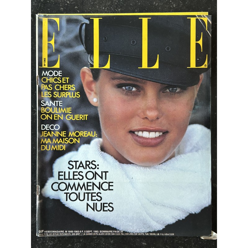 ELLE 1965 - 5 septembre 1983 - Elles se sont toutes montrées nues - Saint-Tropez mais où est la débauche ?