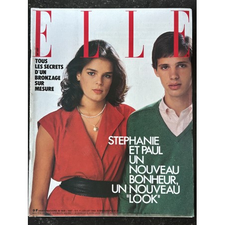 ELLE 1957 - 11 juillet 1983 - Cover Stéphanie de Monaco & Paul Belmondo