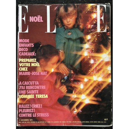 ELLE 1771 - 17 décembre 1979 - Noël - Soeur Resesa Calcutta - Mode - Enfants - Deco - Cadeaux