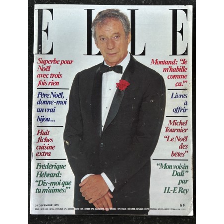 ELLE 1772 - 24 décembre 1979 - Noël - Cover Yves Montand - Dali - Michel Tournier