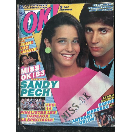 OK ! âge tendre 391  SANDY PEACH  JEAN-LUC LAHAYE SOPHIE MARCEAU ANTHONY DELON